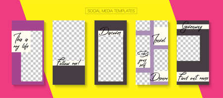 Modern Stories Background. Blogger Simple Frame, Social Media Kit Template. Trendy Sale, New Arrivals Story Layout. Online Shop Graphic Graphic Apps. Social Media Stories Simple Setのイラスト素材