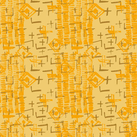 Tie Dye Japanese Geometric Artistic Seamless Pattern. Geo Wabi Sabi Decorative Kimono Print. Boho Tie Dye Geisha Batik. Scribble Cartoon Doodle Craft Texture. Scribble Craft Doodle Seamless Collageのイラスト素材