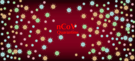 nCoV Quarantine Vector Banner. Virus Protection Flat Corona Web Page. Business Information During Coronavirus Quarantine. nCoV Quarantine Vector Banner. Flat Cartoon Coronavirus Medical Banner.のイラスト素材