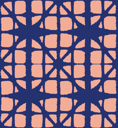 Japanese Tie Dye Seamless Pattern. Geo Arc Curve Print Elegant Kimono Fabric. Retro Shibori Seamless Pattern. Geometric Bohemian Asian Tie Dye Pattern. Rich VIP Japanese Clothes Design.のイラスト素材