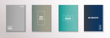 Wavy Minimal Cover Vector Set. Trendy Magazine Page. Cool Technology Wallpaper. Modern Flyer Texture Design. Textured Gradient Overlay Business Folder. Minimal Covers Set. 80s Neon Music Poster.のイラスト素材