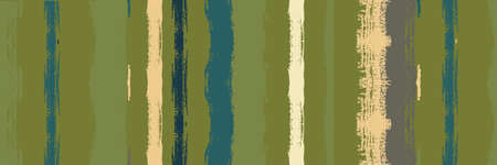 Funky Vertical Stripes Seamless Background. Dirty Vector Watercolor Paint Lines. Autumn Winter Funky Fashion Fabric. Torn Graffiti Trace. Paintbrush Lines Design. Summer Spring Distress Stripes.のイラスト素材