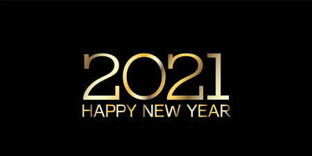 Golden 2021 Sparkling Border Graphic 2021 Icon Texture. Happy New Year Poster Design. Christmas  Wallpaper. Golden 2021 Sparkling Text Typography. Winter Holiday Celebration Card.のイラスト素材