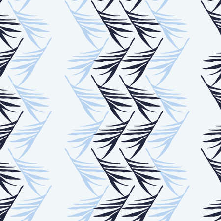 Hipster Tropical Vector Seamless Pattern. Doodle Floral Background. Monstera Dandelion Feather Banana Leaves Tropical Seamless Pattern. Fine Summer Textile. Beautiful Male Shirt Female Dress Texture.のイラスト素材
