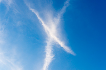 Cloud sky look like X