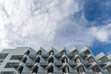 Building with Sky and Cloudの写真素材