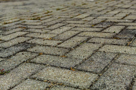 Pavement. Rough bricks surface. Texture.の写真素材