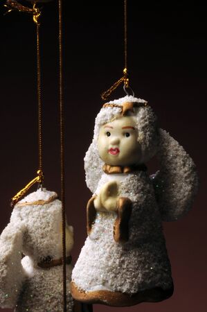 Ceramic Christmas decorationの写真素材