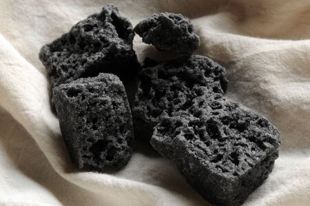 Close up on Befana's charcoalの写真素材