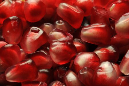 Close up of pomegranate seeds