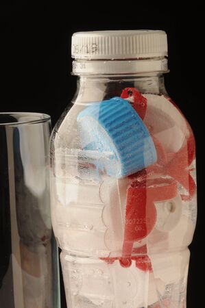 Water polluted by plasticの写真素材