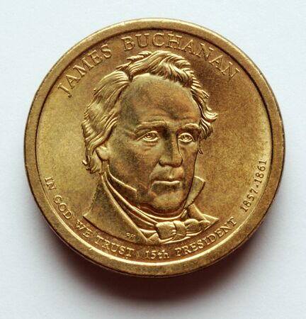 American dollar with James Buchananの写真素材