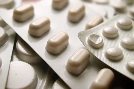 Background of a pack for pillsの写真素材