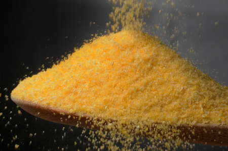 Close up on corn flourの写真素材