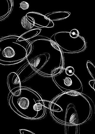 Hand-drawn geometric original pencil pattern illustrationの写真素材