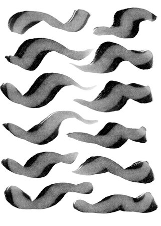 Hand-drawn original pencil pattern background elements and shapesの写真素材