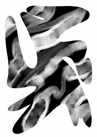 Hand-drawn original pencil pattern background elements and shapesの写真素材