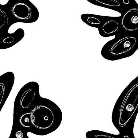 Hand drawn geomethic seamless pattern illustration graphic shaper neon vividの写真素材