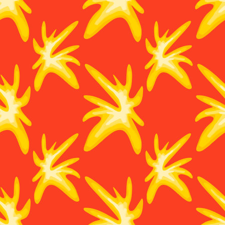 Hand drawn geomethic seamless pattern illustration graphic shaper neon vividの写真素材