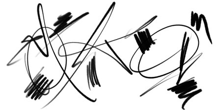 Bold black alcohol inks watercolour hand drawn illustration shapes abstractの写真素材