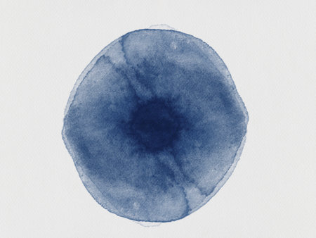 Watercolor blue isoated background copy space paper quality texture minimalistic