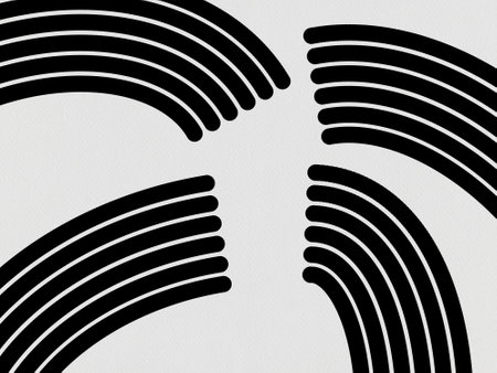 black white line background geometric template paper circle dot minimalistic ink