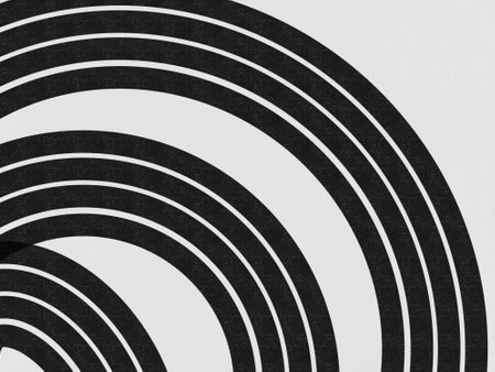 black white line background geometric template paper circle dot minimalistic ink