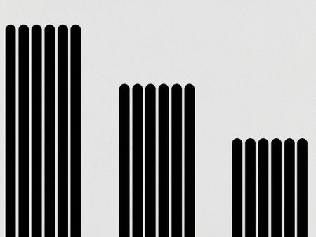 Abstract black white wavy line pattern background geometric design template card element minimalistic vertical horizontalの写真素材