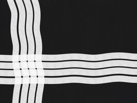 Abstract black white wavy line pattern background geometric design template card element minimalistic vertical horizontalの写真素材