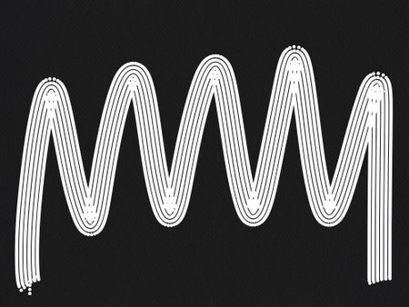 Abstract geometric black white zigzag line pattern dots template background geometric modern design card element paper circle minimalisticの写真素材