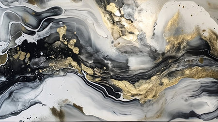 Background of hand painted picture in alcohol ink. Generative AI. High quality illustrationの素材