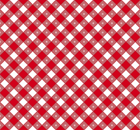 Gingham and Buffalo Check Plaid pattern. Tablecloth, fabric texture, stamp for apparel, gift wrapping paper, sleepwear, pillow, shirt and other textile products. Vector illustrationのイラスト素材