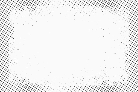 Halftone dots. Monochrome vector texture background for prepress, DTP, comics, poster. Pop art style template. Vectorのイラスト素材