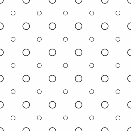 Abstract seamless pattern. Grey circles, modern stylish textures. Vectorのイラスト素材