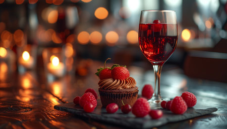 Capturing Joyful Dessert Moments on Valentine's Dayの素材