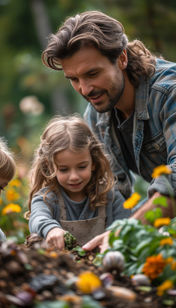 Sustainable Family: Making Compost from Food Scrapsの素材
