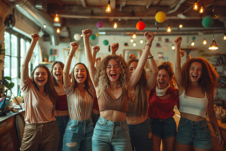 Group Commemorates International Women's Day with Pride and Solidarityの素材