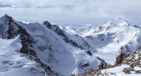 Kazakhstan. Almaty. Trans-Ili Alatau, Tianshan. Peak Youthの写真素材