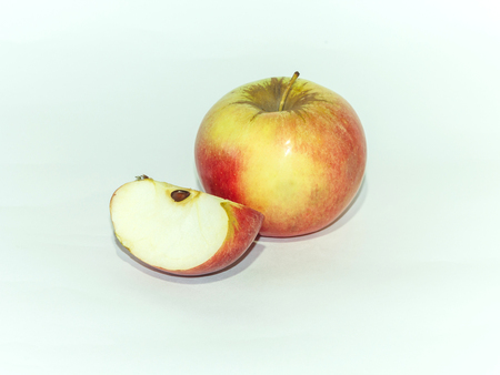 Apple isolation on a white backgroundの写真素材