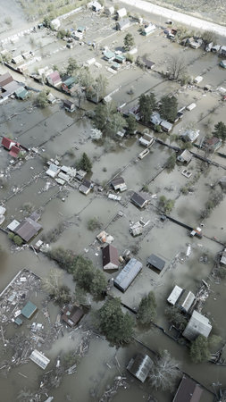 Floods and cyclones, global warming. Climate change, natural disasters the tsunami of nature. The...