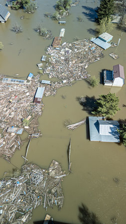Floods and cyclones, global warming. Climate change, natural disasters the tsunami of nature. The...