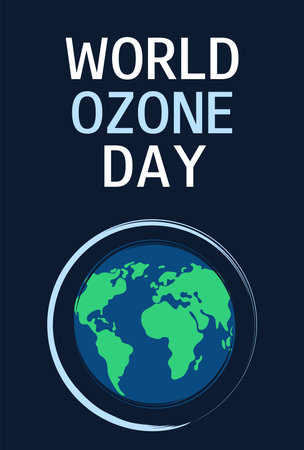 world ozone day. International ozone day. Ozone day banners. Ozone day background. Illustration vector for theme world ozone day.のイラスト素材