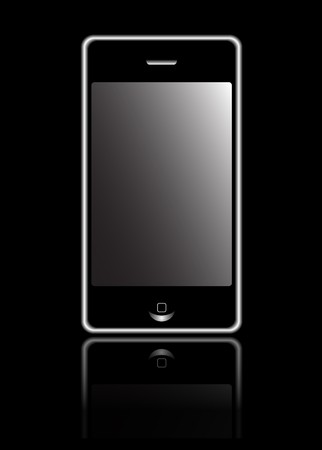 smart phone  with touchscreenのeditorial素材