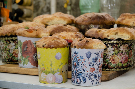 Attributes for celebrating Easter in the home of a Ukrainian family