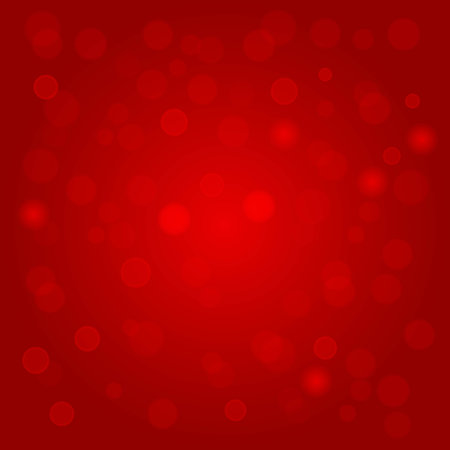 Abstract red background with bokeh effect.のイラスト素材