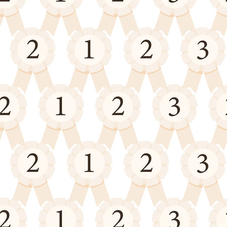 Pink rosette award pattern for hobbyhorsingのイラスト素材