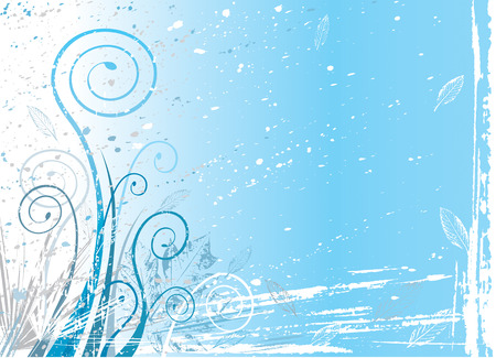 winter flora background, vector illustration fileのイラスト素材