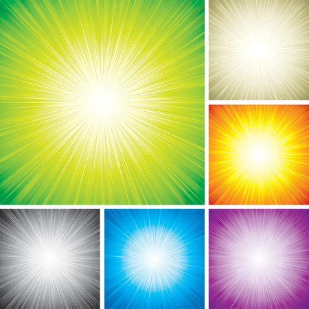 Vector illustration of radial rays abstract background.のイラスト素材