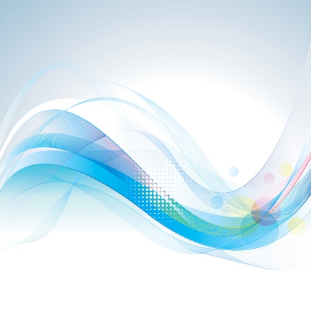 Abstract smooth lines wave background のイラスト素材