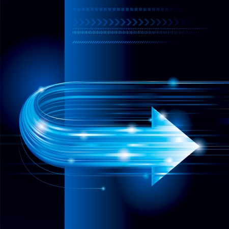 Abstract technology background with arrow shape.